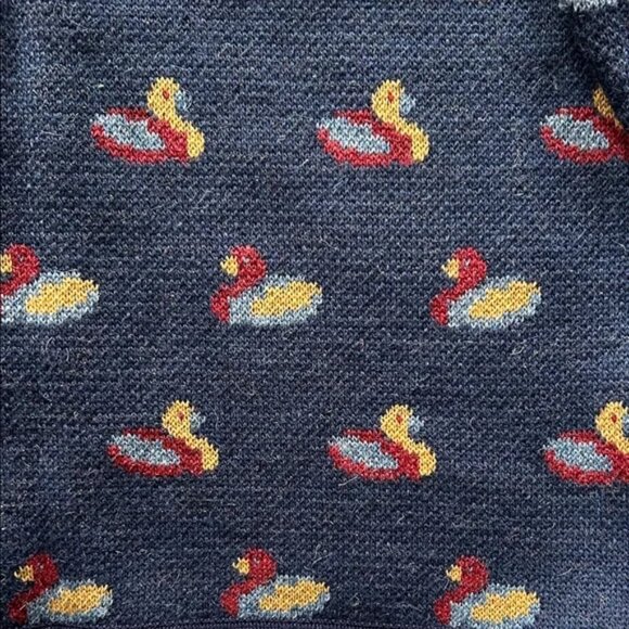 Vitabella Duck Pattern Cardigan Sweater Norway Wool size XL - Picture 6 of 6